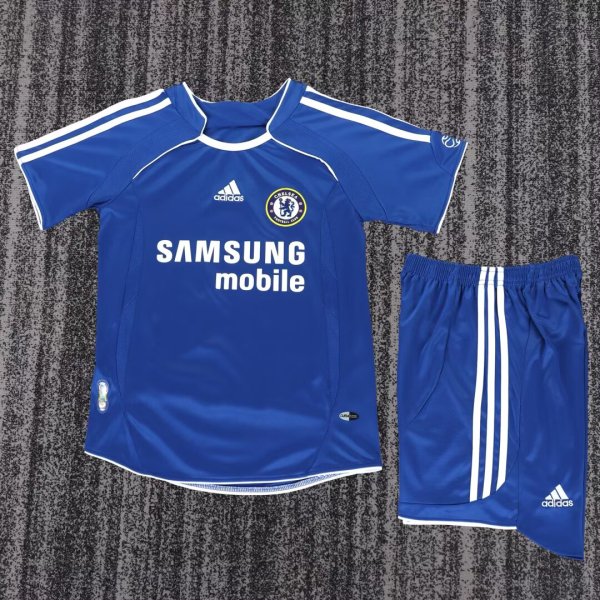 Retro Chelsea home Kids 1:1 Quality Soccer Jersey   2006-2007
