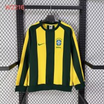 Brazil  Hoodie Green Yellow  Jacket  Tracksuit  1:1 Quality Soccer Jersey  25-26