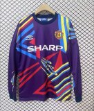 Retro Manchester united  goalkeeper  purple 1:1 Quality Soccer Jersey  1992-1993