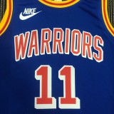 Golden State Warriors Blue Retro #11 THOMPSON 1:1 Quality NBA Season Jerseys 75 Year