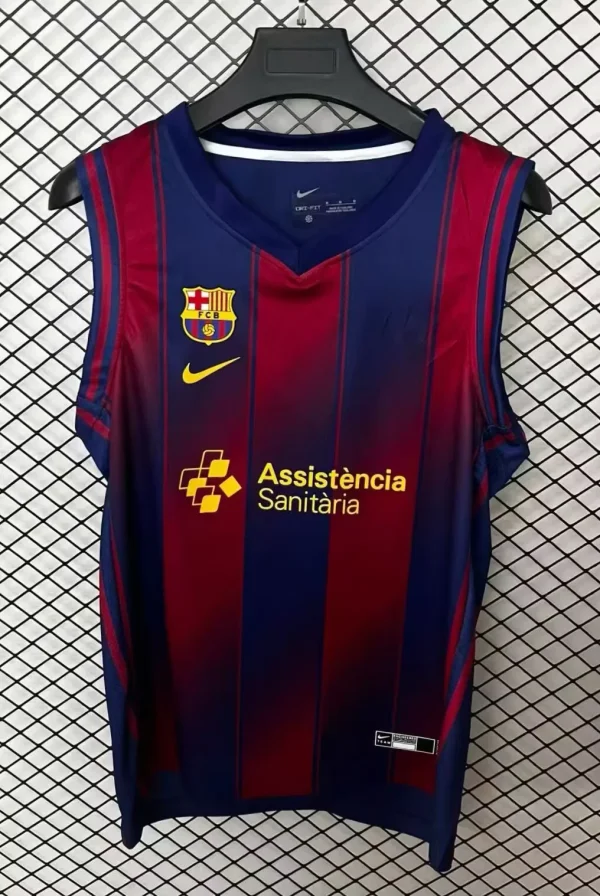 Barcelona  vest  Fans Blue1:1 Quality Soccer Jersey   25-26