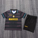 Retro Inter Milan  away Kids 1:1 Quality Soccer Jersey  1997-1998