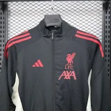 Liverpool Windbreaker  Black 1:1 Quality Soccer Jersey  25-26