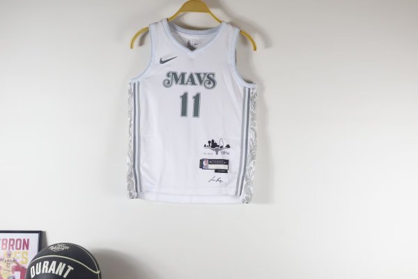 Dallas Mavericks  kids  White  #11 IRVING NBA Jerseys  25-26