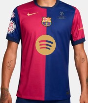 Barcelona Home King Cup champion Final version  fans 1:1 Quality Soccer Jersey 24-25