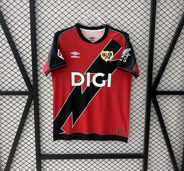 Rayo Vallecano Away Fans   1:1 Quality Soccer Jersey   25-26