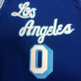 Retro Los Angeles Lakers Blue #0 WESTBROOK  1:1 Quality NBA Season Jerseys 2021