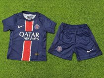 PSG Paris Home Kids player  1:1 Quality Soccer Jersey  24-25
