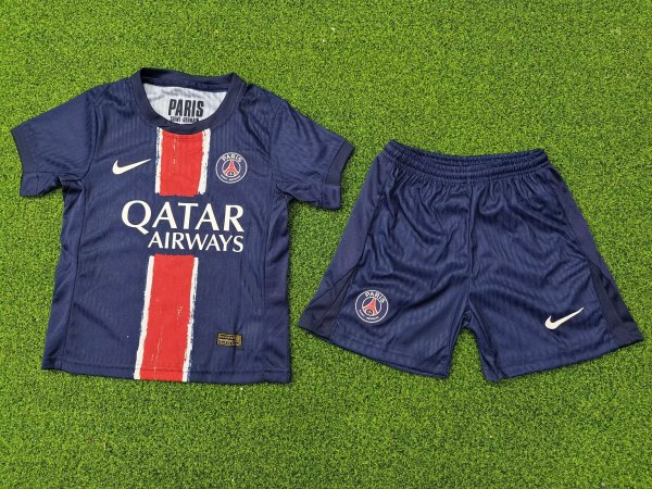 PSG Paris Home Kids player  1:1 Quality Soccer Jersey  24-25