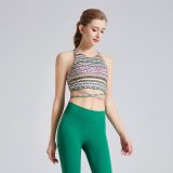 yoga clothes  China-Chic blue and white printing/glass blue printing/national green printing suit
