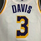 Los Angeles Lakers75 Year  White #3 DAVIS 1:1 Quality NBA Season Jerseys 2022