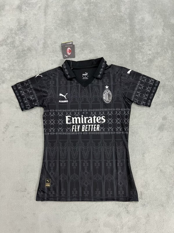 AC Milan fourth Away women Fans  1:1 Quality Soccer Jersey  24-25