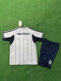 MLB Real Madrid  kids  White Baseball  Jerseys    25-26