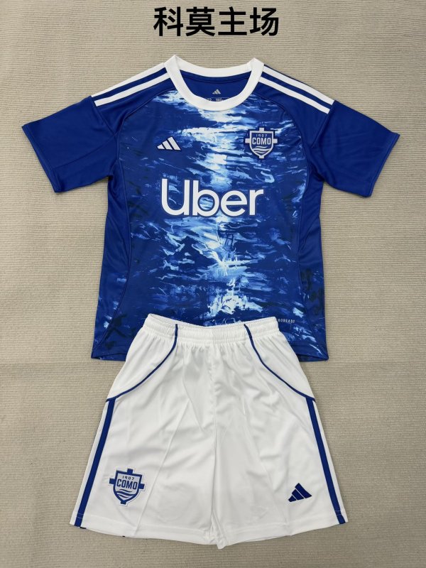 Como Home (kids and man ) 1:1 Quality Soccer Jersey  25-26