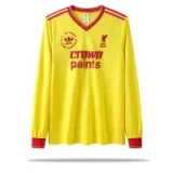 Retro Liverpool long   Away  1:1 Quality Soccer Jersey  1985-1986
