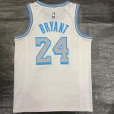 Los Angeles Lakers  Kobe #24 BRYANT  Retro White NBA Jerseys 2021