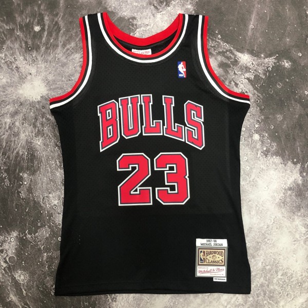 Chicago Bulls Black #23 JORDAN 1:1 Quality NBA  Season Jerseys  1998