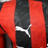 AC Milan Home Long player  1:1 Quality Soccer Jersey  25-26