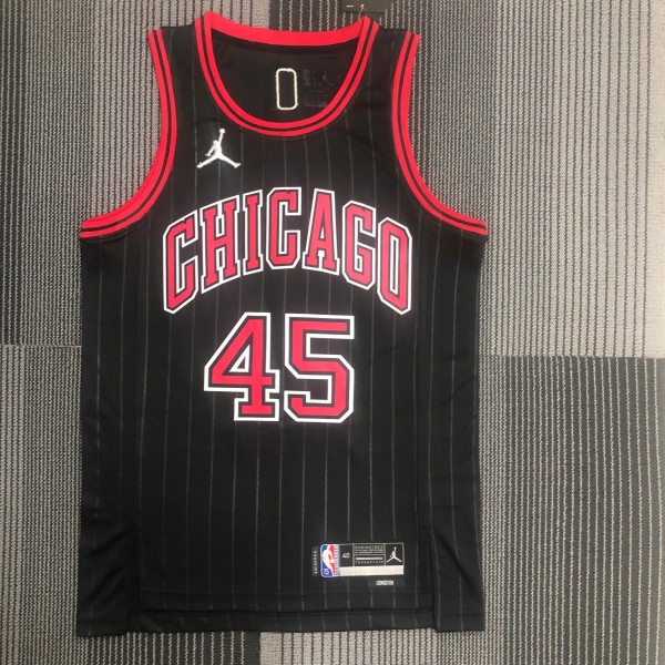 Chicago Bulls Black #45 JORDAN 1:1 Quality NBA  Season Jerseys  75 Year