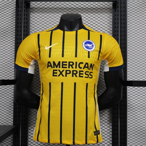 Brighton away  player  1:1 Quality Soccer Jersey   24-25