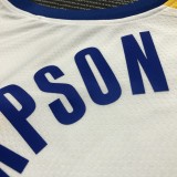 Golden State Warriors White V-Neck #11 THOMPSON 1:1 Quality NBA Season Jerseys  75 Year