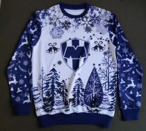 Monterrey Christmas hoodie White blue Jacket  Tracksuit  1:1 Quality 25-26