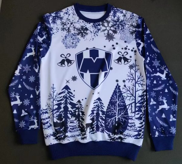 Monterrey Christmas hoodie White blue Jacket  Tracksuit  1:1 Quality 25-26