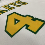 Houston Rockets Retro White #4 GREEN 1:1 Quality NBA  Season Jerseys 2023