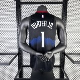 Denver Nuggets Black City Edition  #1 PORTER JR. 1:1 Quality NBA  Season Jerseys 2024