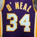 Retro Los Angeles Lakers Purple #34 O'NEAL  1:1 Quality NBA Season Jerseys  1999-2000