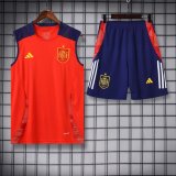 Spain Training clothing Vest set 1:1 Quality Soccer Jersey    24-25