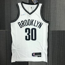Brooklyn Nets White #30  CURRY 1:1 Quality NBA  Season Jerseys 75 Year