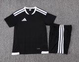 Adidas Clover Sets  Black 1:1 Quality Soccer Jersey  25-26