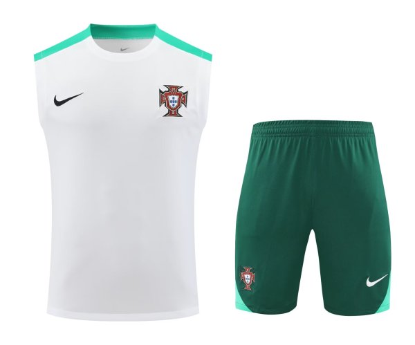 Portugal Training clothing Vest  set  1:1 Quality Soccer Jersey    24-25
