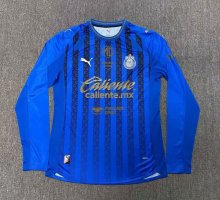 Chivas (Guadalajara ) Away  Long Sleeve Player 1:1 Quality Soccer Jersey  26-27