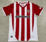 Sporting Gijon home fans 1:1 Quality Soccer Jersey   24-25