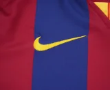 Retro Barcelona Long Home kids  1:1 Quality Soccer Jersey  2014-2015