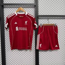 Liverpool home With Pants Sets Fans 1:1 Quality Soccer Jersey   25-26