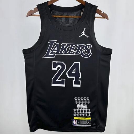 Lakers BRYANT #24 Black Honor Edition NBA Jerseys 24-25