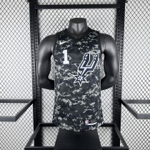 San Antonio Spurs camouflage #1 WEMBANYAMA 1:1 Quality NBA  Season Jerseys