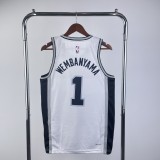 San Antonio Spurs White #1 WEMBANYAMA 1:1 Quality NBA  Season Jerseys