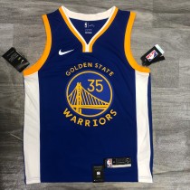 Golden State Warriors Blue V-Neck  #35 DURANT 1:1 Quality NBA Season Jerseys 2020