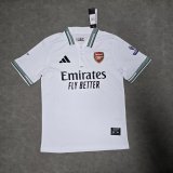 Arsenal  Polo Fans White 1:1 Quality Soccer Jersey  25-26