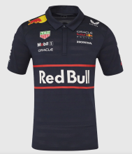 F1 Red Bull  polo  blue Short Sleeve Racing Suit 2025