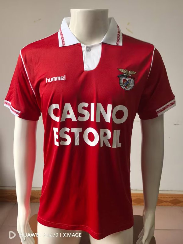 Retro SL Benfica Home Fans  1:1 Quality Soccer Jersey  1992-1993