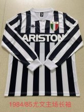 Retro Juventus Home long   1:1 Quality Soccer Jersey    1984-1985