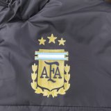 Argentina Windbreaker  Cotton clothing Jacket Black  White 1:1 Quality Soccer Jersey  25-26