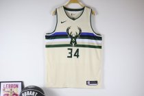 Milwaukee Bucks  White  #34 ANTETOKOUNMPO NBA Jerseys  25-26