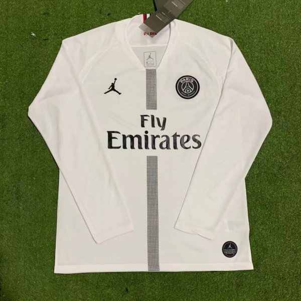 Retro PSG Paris long  away 1:1 Quality Soccer Jersey  2018-2019