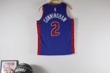 Detroit Pistons Kids  Blue  #2 CUNNINGHAM NBA Jerseys